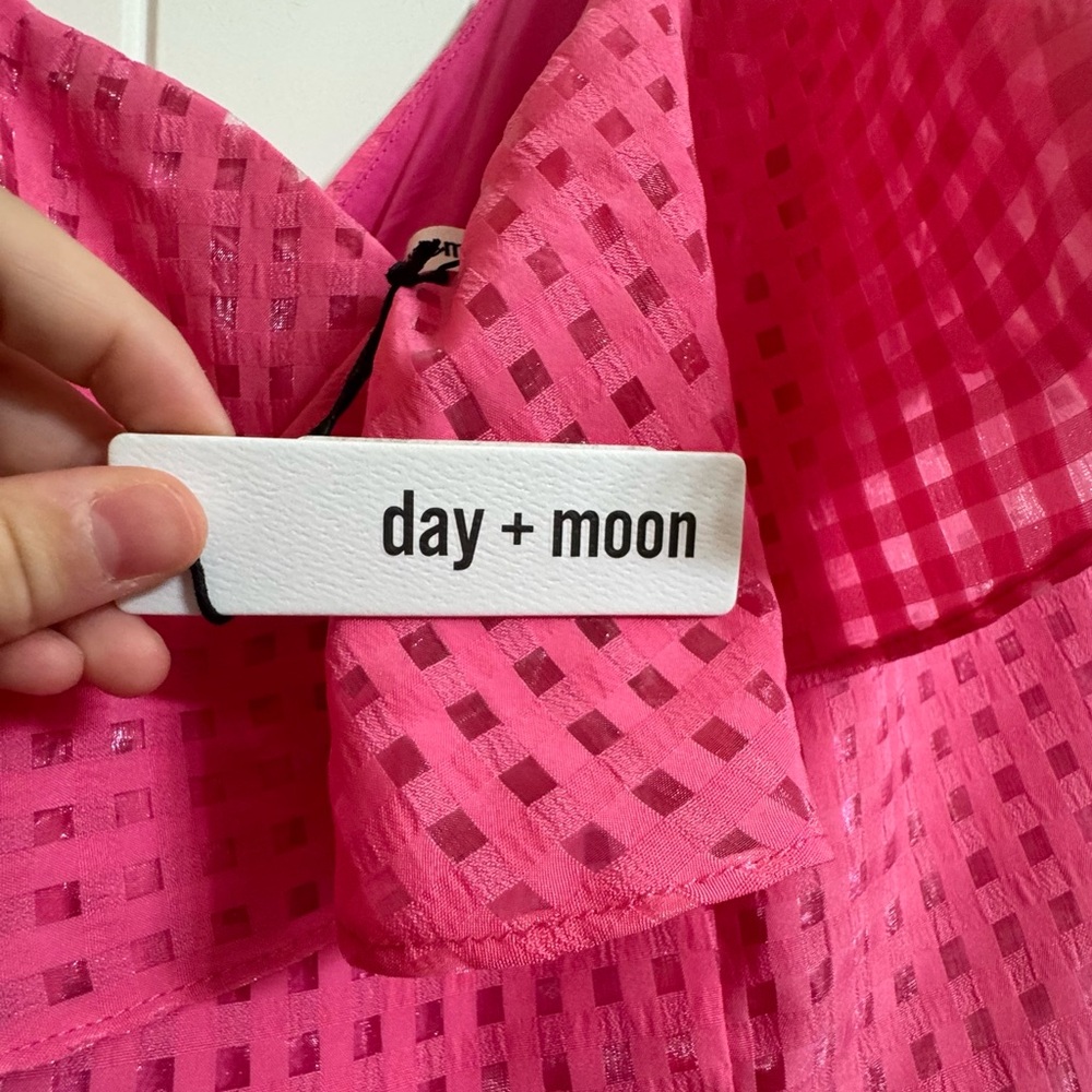Pink One-Shoulder Mini Dress - Picture 4 of 4